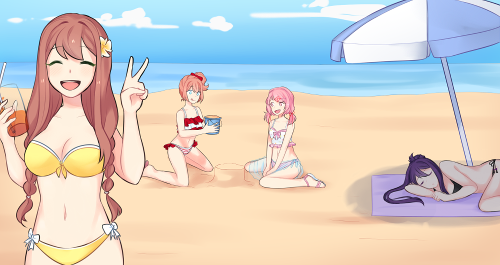 Fun At The Beach *Doki Doki Literature Club*
