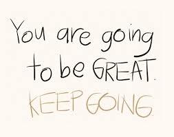 Don't stop pushing.