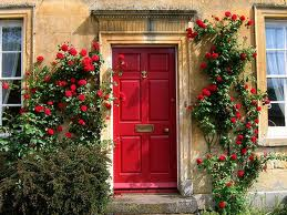 Roses round the door