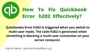 Quickboks Error H202
