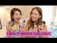 Tanya Burr & Zoella 3 Minute Makeup Challenge!