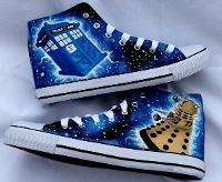 Doctor Who Shoes by AllHeartAndSole on Etsy
