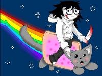 [MMD]Jeff the killer-Nyan cat.