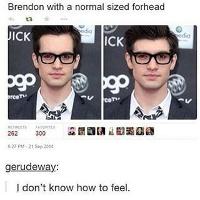 Image: 19 best brendon uries forehead images on Pinterest | Brendon urie ...