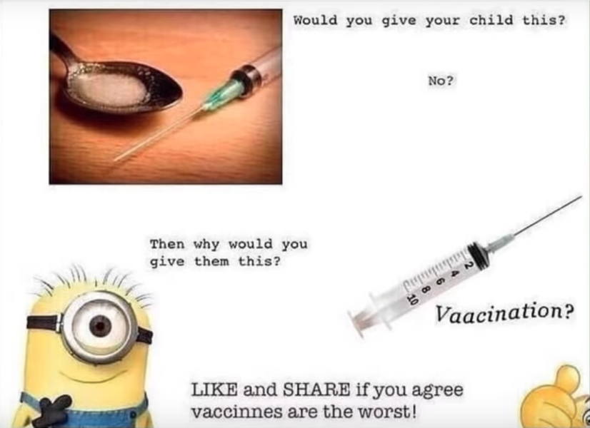 If an anti-vaxxer is hit by a tree and nobody is around to essential oil 'em up, do they still get autism?