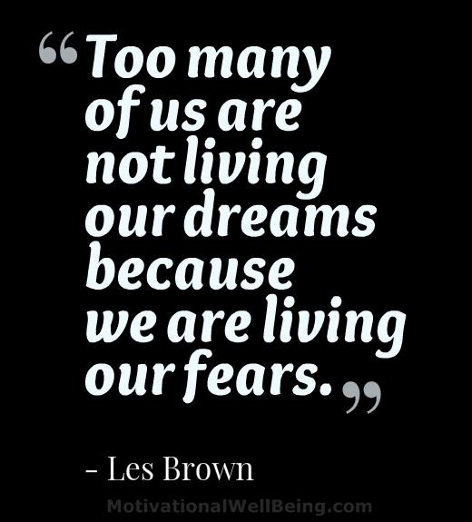 What is one fear you know is holding you back?