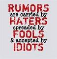 Seek The Truth Not The Rumors