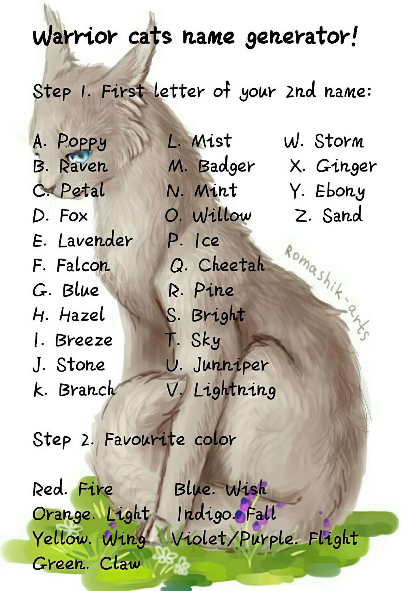 What is your warrior cat name?