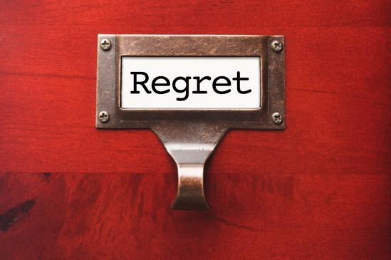 What is your biggest regret so far, on the things you did or did not, and why?