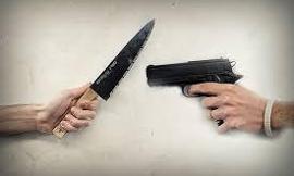 which would you rather fight with, a knife or gun?