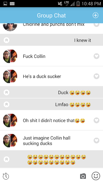 My convo with someone xDDDD THE POOR DUCKS