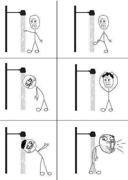 when showers r cold!