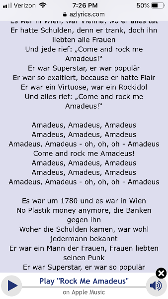 Tag yourself as a line because this song is Austrian