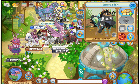 This (and the next billion pictures) is Animal Jam. Right now, I'm in Jamaa Township, the "hub."