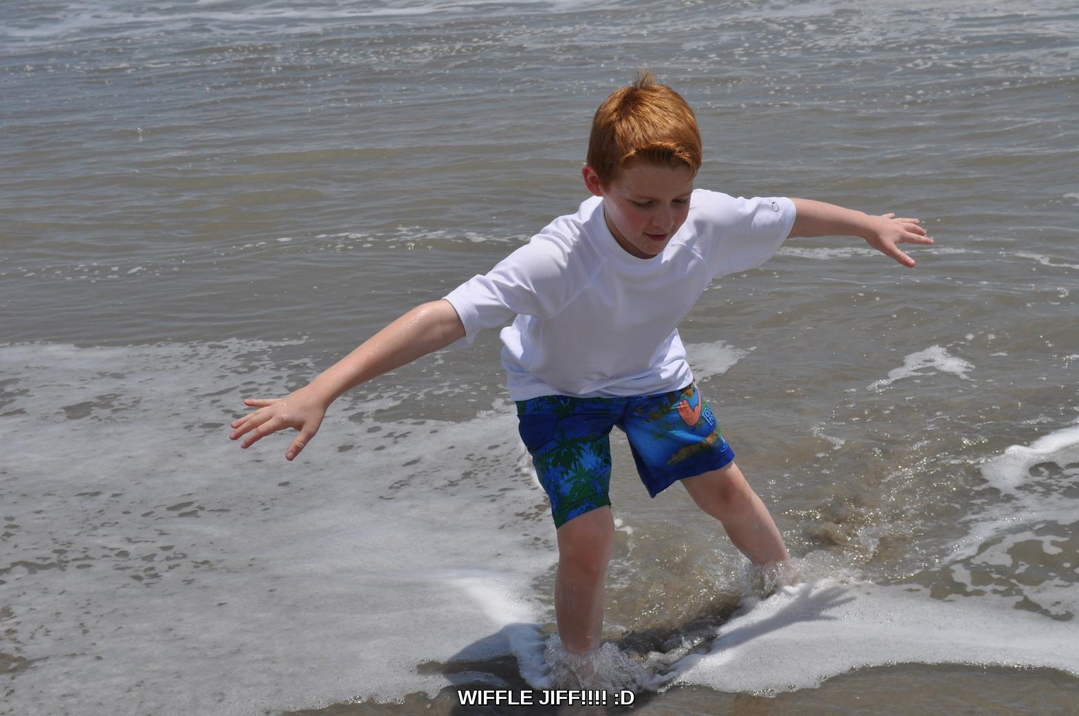 This is me, Wiffle Jiff at the beach!