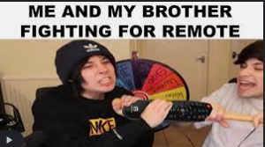 Why does this sounds like me and my older brother fighting over the remote in our room XD