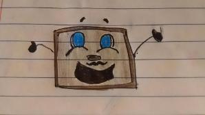 Tiny Box Tim... NOW WITH MUSTACHE!! :3