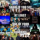 What fandoms do u see that u are in?