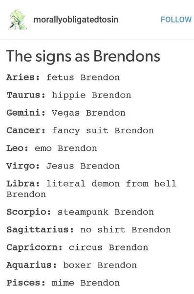 Literal demon from hell Brendon ;3
