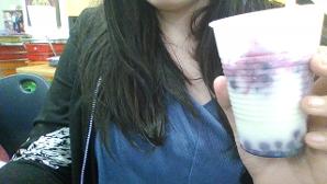 they made off brand boba yal (its yogurt, strawberrys, and a bunch blueberries