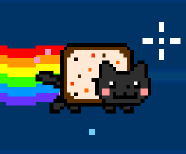 My nyan, Choco Nyan (made on the game Nyan Cat FLY!).