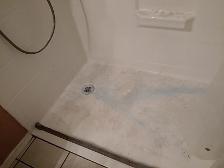Cleaning le shower-