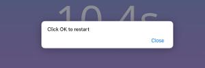 Click OK to restart! Website: Close ???