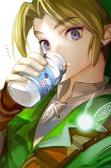 Link drinking milk