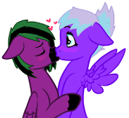 Surprise kiss from Special Somepony X3