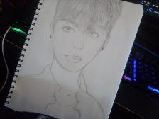 I drew Jungkook just cause. its not the best oof