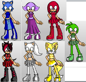 (For Jackie) Sonic guys as girls XP