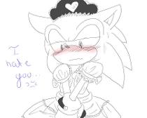I just dared Sonic to wear a dress just so Shadow and him can both feel the pain of wearing those!!!