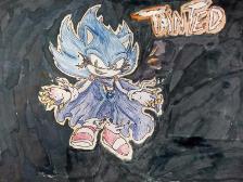 I decided to draw Tainted Sonic from TMOM.