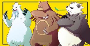 Grizz, Panda, and Ice Bear as Pokemon