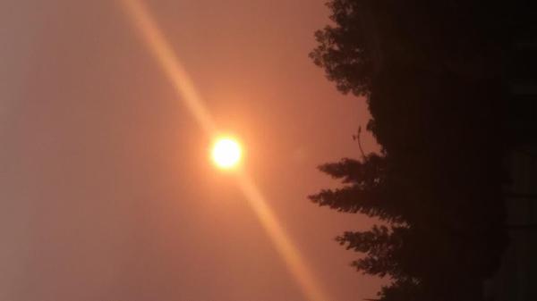 It been 7 weeks and I not see sun.... The stuff in air is smoke
