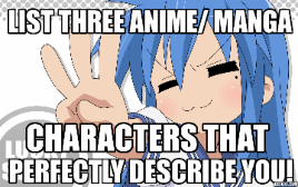 kirito, America, and Monkey D. Loofy (that's how its spelled, right?)