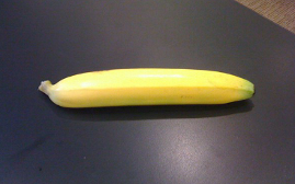 When a banana is straighter than you.