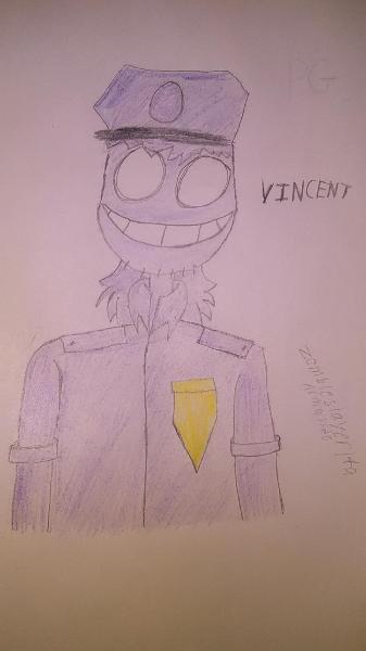 I drew purple guy! OwO and tried drawing in his hair X3