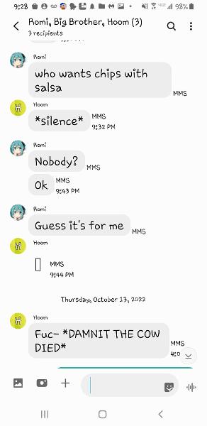 Is this what my friends do in a group chat when I have to leave QwQ