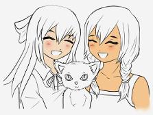 Me and kris (half way done ^^) she looks really orange to me- QwQ