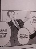 I was readng the manga version of sherlock and , WHY DOES MYCROFT LOOK LIKE THE HAPPY MASK SALESMAN?