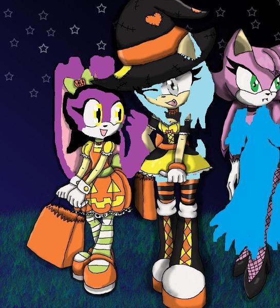 Trick or Treating with Sapphire and Yamilette