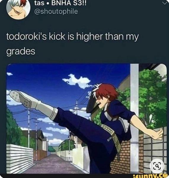 I mean, who needs grades when you have Todoroki?