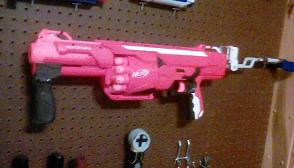 XD @ShyFangirl here my Nerf Gun.