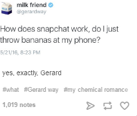 Yes Gerard thats how you use snapchat XD
