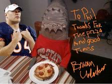 Philop Sharky Gets A Home Run Inn Pepperoni Pizza Delivered And Paid By The Great Brian Urlacher