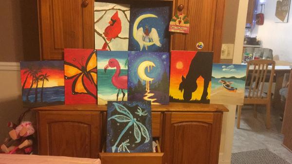 all of my paintings (: