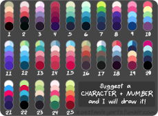 pallete requests with OC's comment if you want one