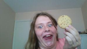 me eating a yummy cookie! plus I LOVE COOKIES!!!!!!!!!!