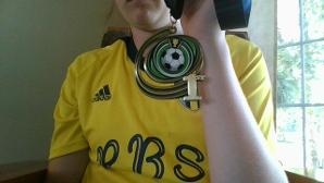 I won the soccer tournament this weekend!!!